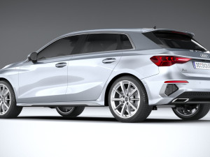 Audi A3 g-tron 2024 Modèle 3D