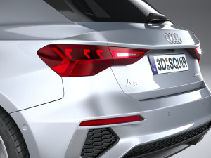 Audi A3 g-tron 2024 Modèle 3D