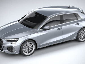 Audi A3 g-tron 2024 Modèle 3D