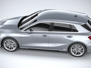 Audi A3 g-tron 2024 Modèle 3D