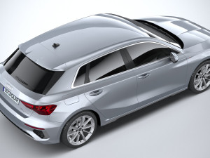 Audi A3 g-tron 2024 Modèle 3D