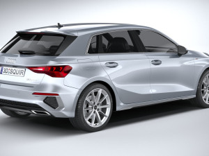 Audi A3 g-tron 2024 Modèle 3D