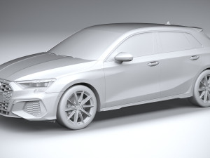Audi A3 g-tron 2024 Modèle 3D