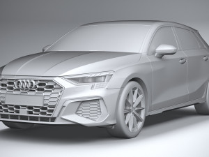 Audi A3 g-tron 2024 Modèle 3D