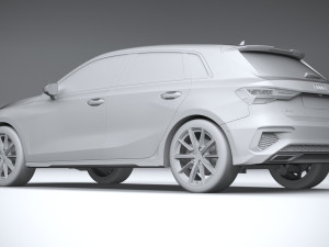 Audi A3 g-tron 2024 Modèle 3D