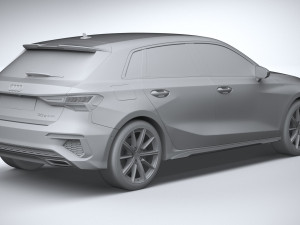 Audi A3 g-tron 2024 Modèle 3D