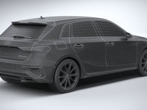 Audi A3 g-tron 2024 Modèle 3D