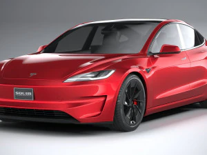 Tesla Model 3 Performance 2025 3D Model