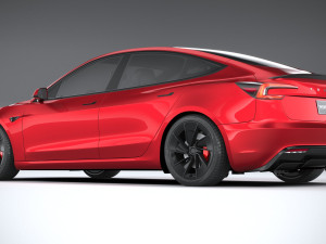 Tesla Model 3 Performance 2025 3D 模型