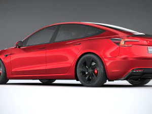 Tesla Model 3 Performance 2025 3D Model