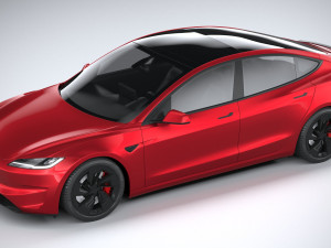 Tesla Model 3 Performance 2025 3D 模型