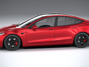 Tesla Model 3 Performance 2025 3D 模型