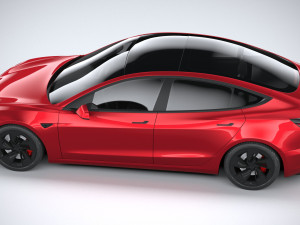 Tesla Model 3 Performance 2025 3D 模型