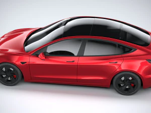 Tesla Model 3 Performance 2025 3D Model