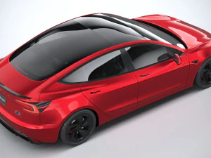 Tesla Model 3 Performance 2025 3D Model