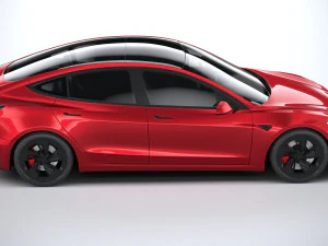 Tesla Model 3 Performance 2025 3D Model