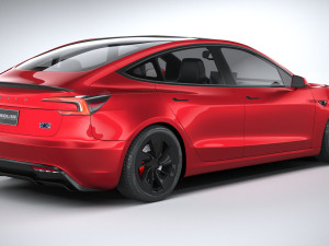 Tesla Model 3 Performance 2025 3D 模型