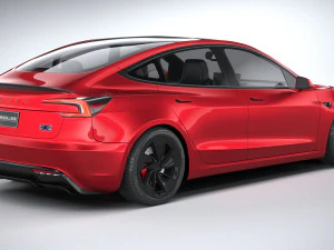 Tesla Model 3 Performance 2025 3D Model