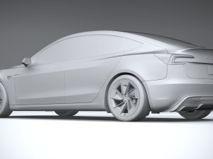 Tesla Model 3 Performance 2025 3D 模型