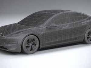 Tesla Model 3 Performance 2025 3D Model