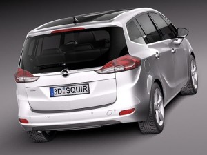 Opel Zafira Tourer 2012 3D 모델