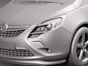 Opel Zafira Tourer 2012 3D 모델