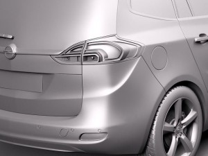 Opel Zafira Tourer 2012 3D 모델