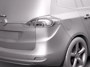 Opel Zafira Tourer 2012 3D Model