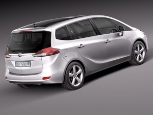 Opel Zafira Tourer 2012 3D 모델