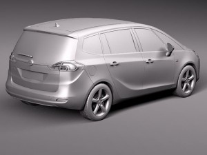 Opel Zafira Tourer 2012 3D 모델