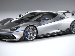 Pembalikan Pininfarina Battista 2024 Model 3D