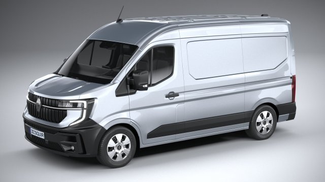 Renault Master 2025 Model 3D .c4d .max .obj .3ds .fbx .stl .blend 