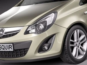 Opel Corsa 5-door 2012 3D Model