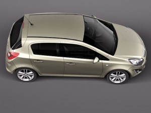 Opel Corsa 5-door 2012 3D Model