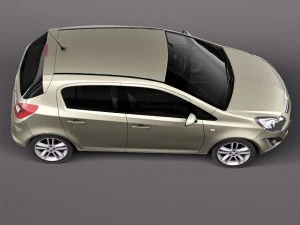 Opel Corsa 5-door 2012 3D Model
