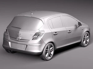 Opel Corsa 5-door 2012 3D Model