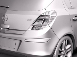 Opel Corsa 5-door 2012 3D Model
