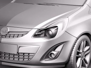 Opel Corsa 5-door 2012 3D Model