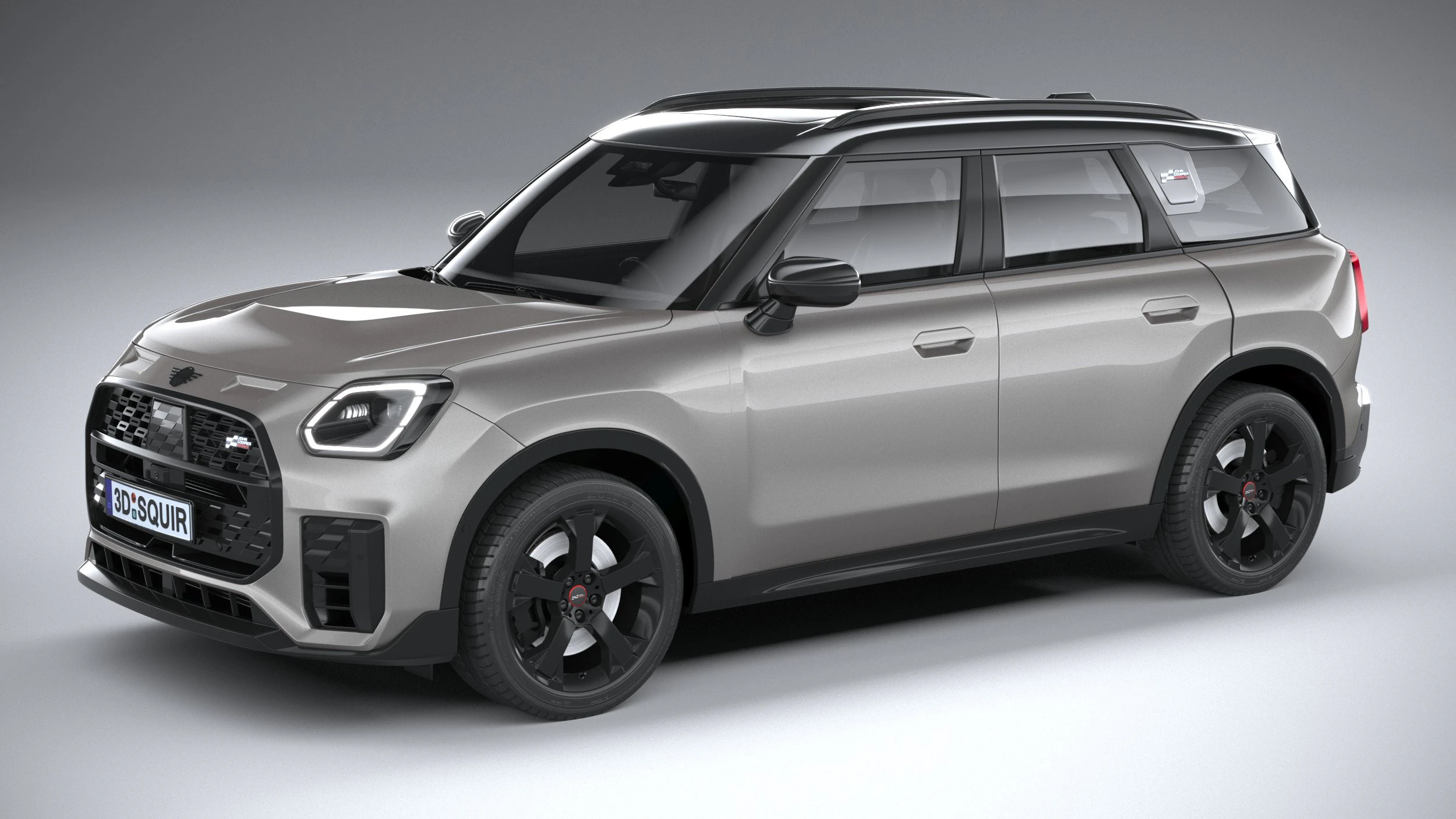 Mini Countryman JCW 2025 3D Model .c4d .max .obj .3ds .fbx .stl .blend