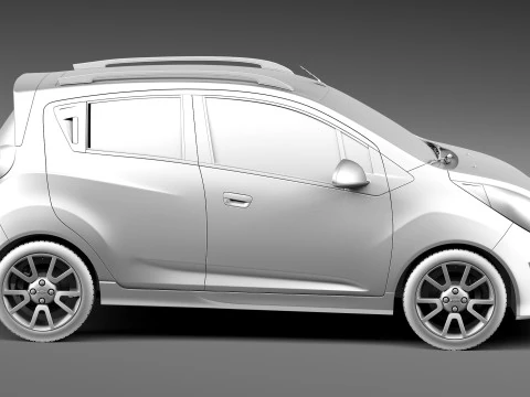 Chevrolet Spark 2012 3D Model