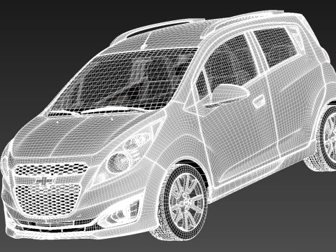 Chevrolet Spark 2012 3D Model
