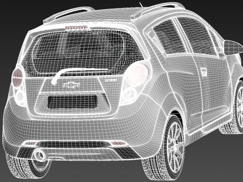 Chevrolet Spark 2012 3D Model