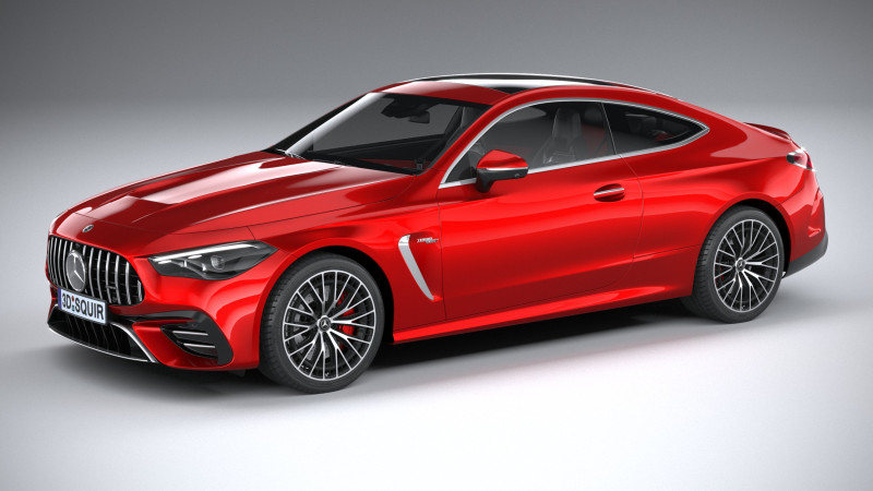 Mercedes-Benz CLE53 AMG Coupe 2025 Modelo 3D .c4d .max .obj .3ds .fbx .stl .blend 