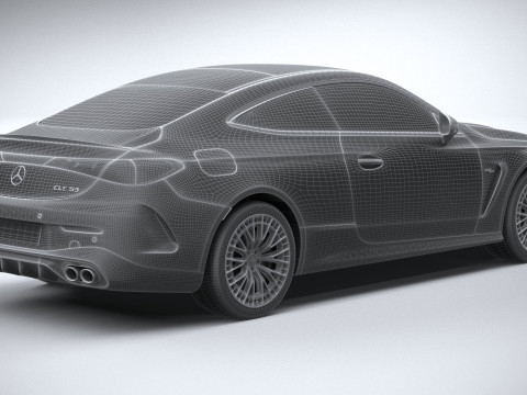 Mercedes-Benz CLE53 AMG Coupe 2025 Modelo 3D