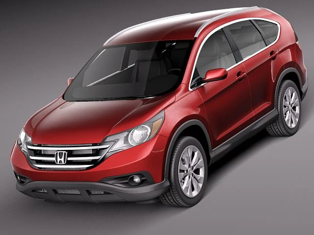 Honda CR-V 2012 3D Model .c4d .max .obj .3ds .fbx .stl .blend