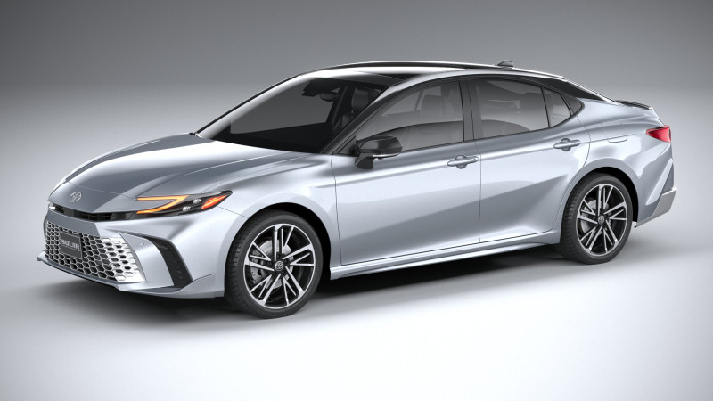 Toyota Camry Hybrid 2025 3D Модель .c4d .max .obj .3ds .fbx .stl .blend 