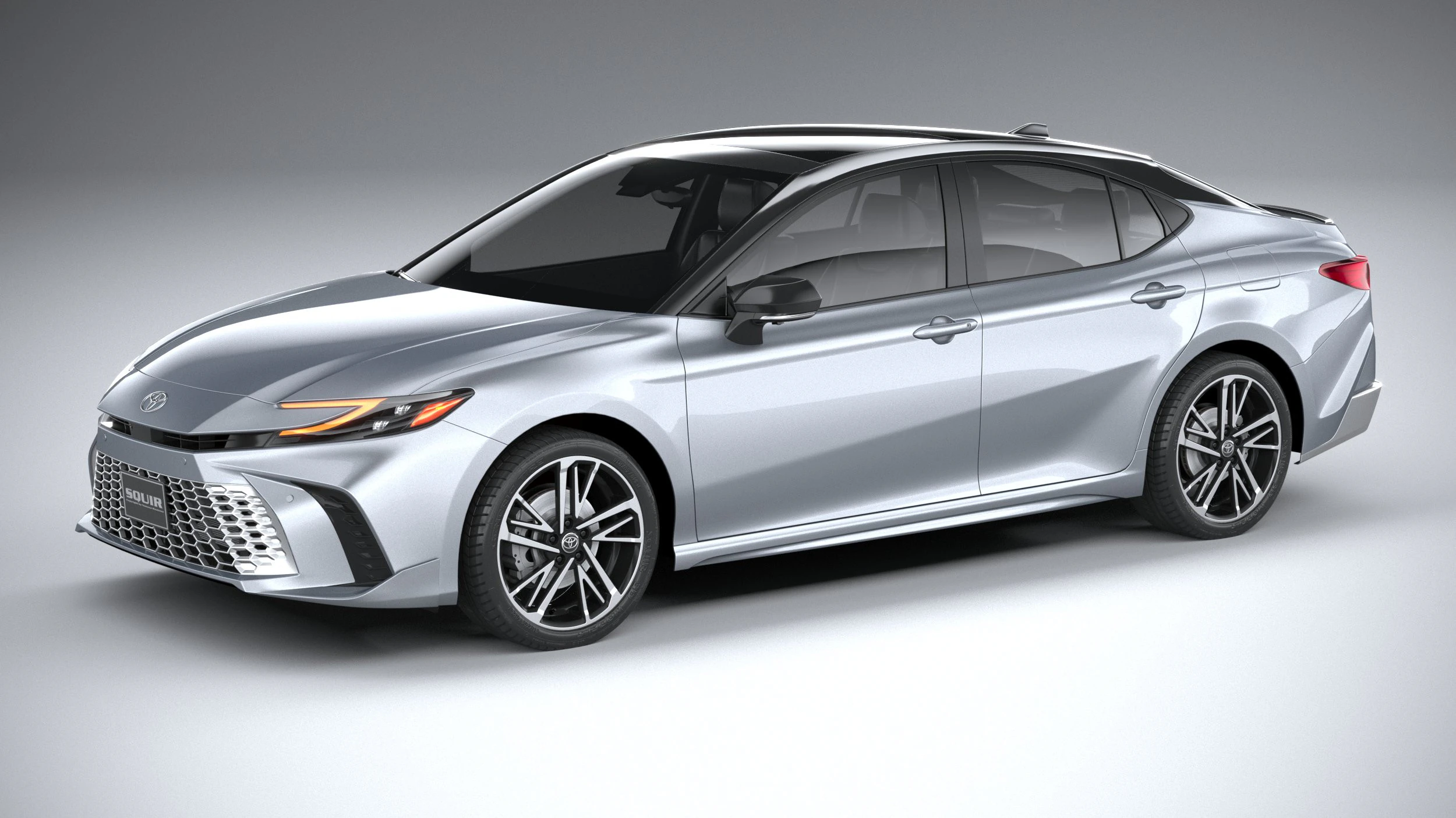 Toyota Camry Hybrid 2025 3D Model .c4d .max .obj .3ds .fbx .stl .blend 