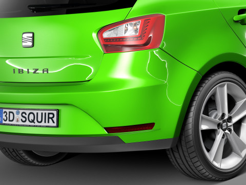 Seat Ibiza 5-door 2013 Modèle 3D