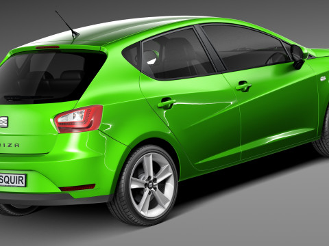 Seat Ibiza 5-door 2013 Modèle 3D