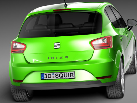 Seat Ibiza 5-door 2013 Modèle 3D